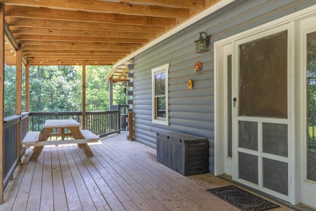 539 Bland Hollow Rd, Hohenwald, TN 38462 - view of wooden deck