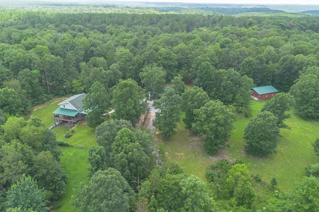 539 Bland Hollow Rd, Hohenwald, TN 38462 - aerial view of property and surrounding area with a forest