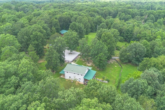 539 Bland Hollow Rd, Hohenwald, TN 38462 - aerial view of property and surrounding area with a heavily wooded area