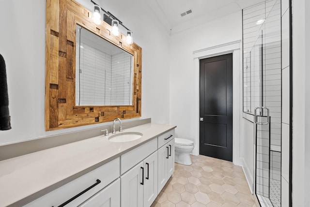 6004 Pelican Way, College Grove, TN 37046 - full bathroom with vanity, a shower stall, and tile patterned floors