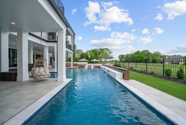 6004 Pelican Way, College Grove, TN 37046 - view of pool with a ceiling fan and a patio area