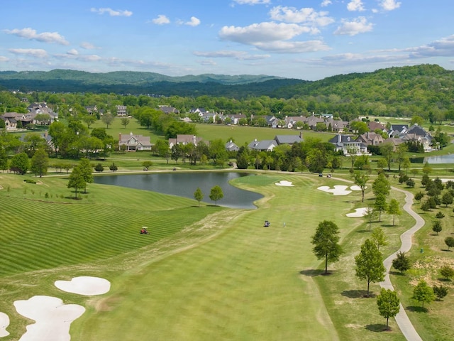 6004 Pelican Way, College Grove, TN 37046 - view of home's community with a water and mountain view, a residential view, and golf course view