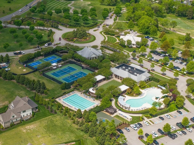 6004 Pelican Way, College Grove, TN 37046 - drone / aerial view of a pool