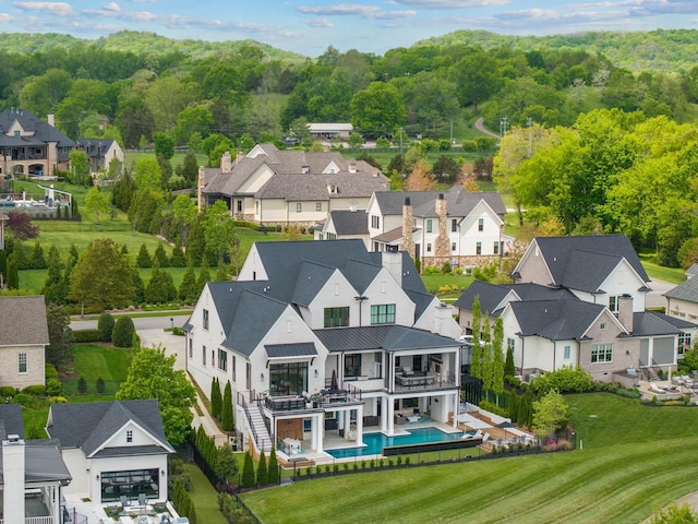 6004 Pelican Way, College Grove, TN 37046 - aerial view of residential area featuring a pool area