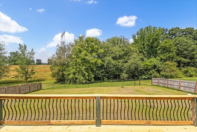 161 Cumberland Oaks Dr, Tullahoma, TN 37388 - deck with a rural view and a fenced backyard