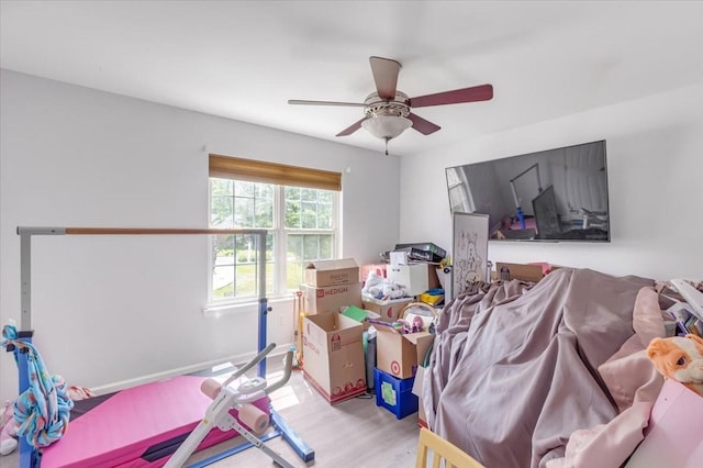161 Cumberland Oaks Dr, Tullahoma, TN 37388 - bedroom featuring wood finished floors and ceiling fan