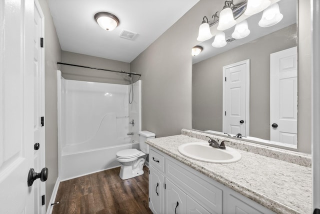1155 Delmont Church Rd, Cadiz, KY 42211 - full bath featuring wood finished floors, vanity, and washtub / shower combination