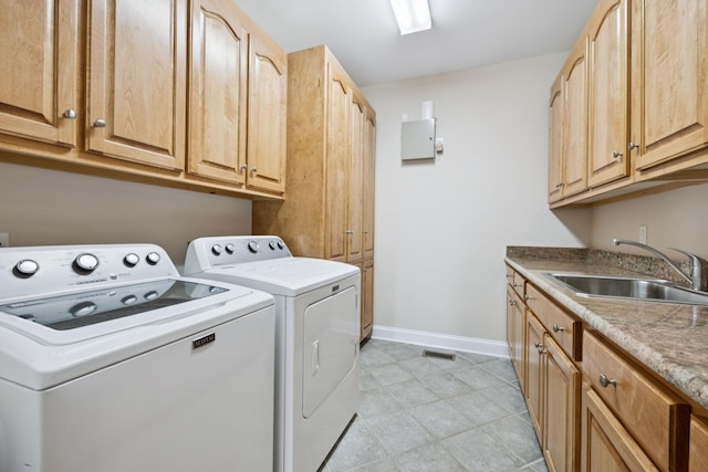 6913 Zion Crossing Ct, Columbia, TN 38401 - laundry area featuring washer and dryer and cabinet space