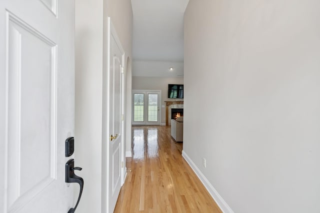 6913 Zion Crossing Ct, Columbia, TN 38401 - corridor with light wood-style flooring and recessed lighting
