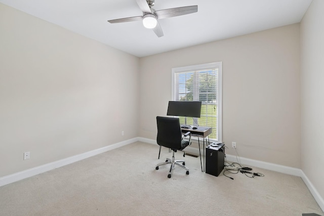 6913 Zion Crossing Ct, Columbia, TN 38401 - office space with carpet flooring and ceiling fan