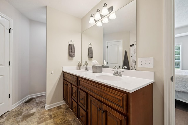1493 Azalee Ln, Chapel Hill, TN 37034 - bathroom with double vanity, ensuite bathroom, and stone finish floors