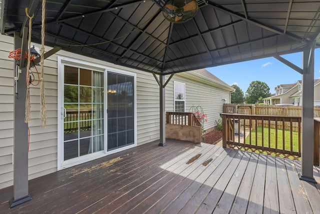 1493 Azalee Ln, Chapel Hill, TN 37034 - wooden terrace featuring a gazebo and a ceiling fan