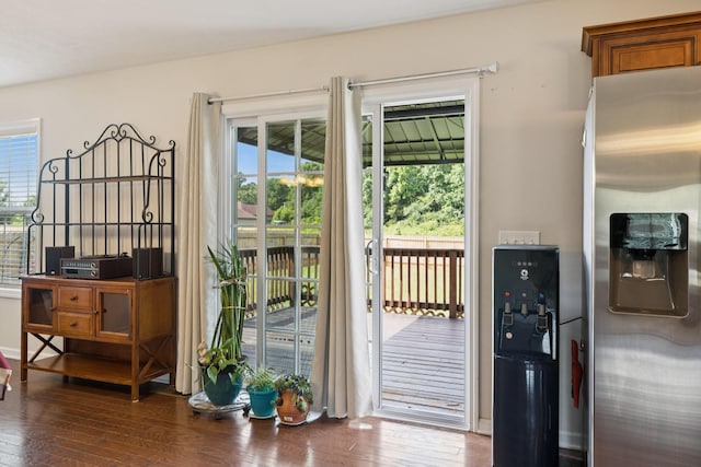 1493 Azalee Ln, Chapel Hill, TN 37034 - doorway to outside featuring hardwood / wood-style flooring