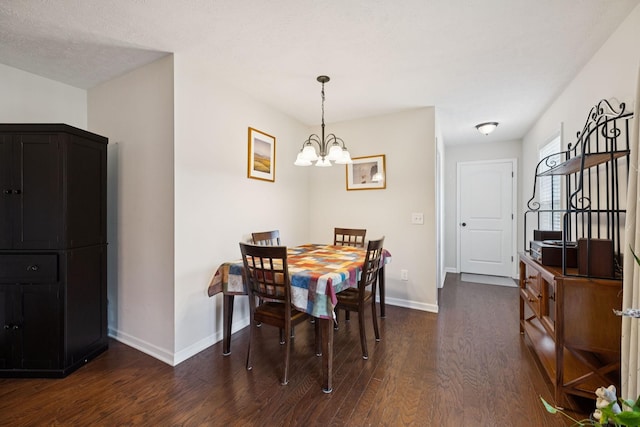 1493 Azalee Ln, Chapel Hill, TN 37034 - dining area with a chandelier and dark wood-style floors