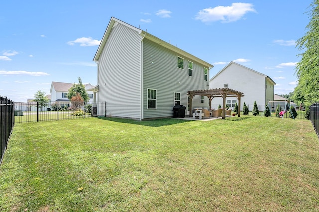 1906 Charismatic Pl, Murfreesboro, TN 37128 - back of house featuring a pergola, a patio, and a fenced backyard