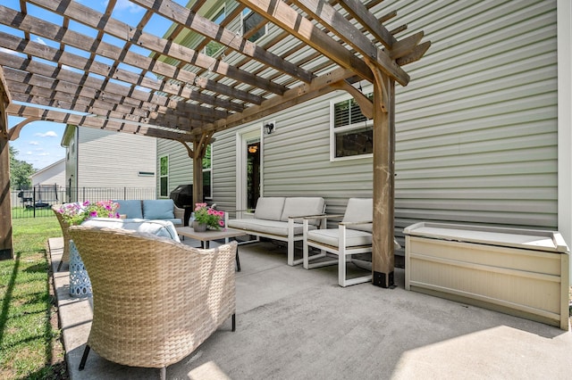 1906 Charismatic Pl, Murfreesboro, TN 37128 - view of patio featuring outdoor lounge area and a pergola
