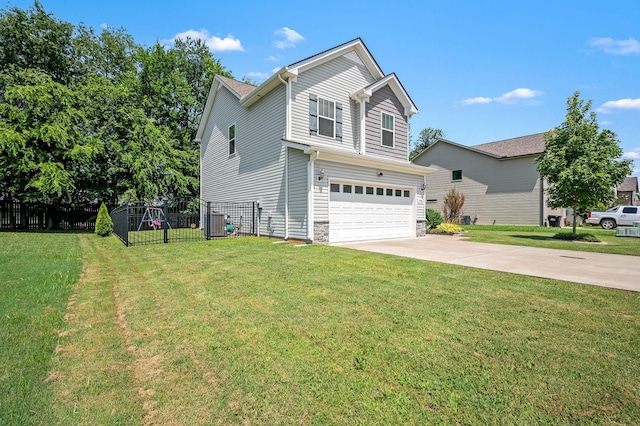 1906 Charismatic Pl, Murfreesboro, TN 37128 - view of front of house featuring concrete driveway, an attached garage, and stone siding