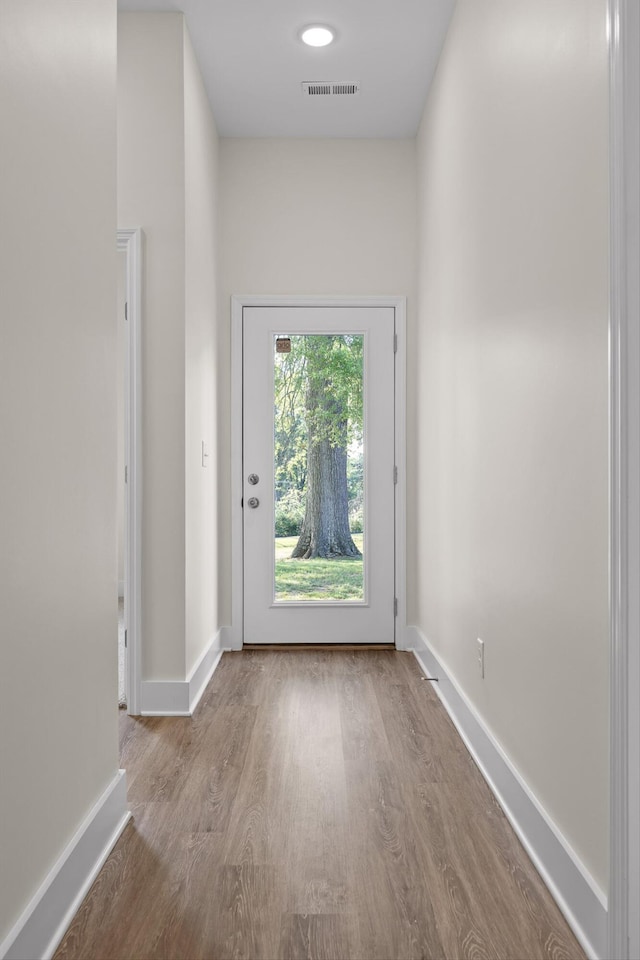 212 Mcbrien Rd, Chattanooga, TN 37411 - doorway to outside with wood finished floors and baseboards