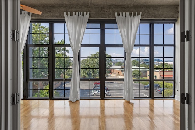 417 Frazier Ave Unit 303, Chattanooga, TN 37405 - entryway with wood finished floors and a ceiling fan