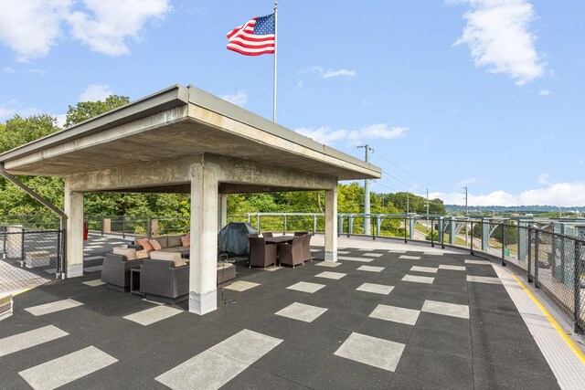 417 Frazier Ave Unit 303, Chattanooga, TN 37405 - view of patio / terrace featuring an outdoor hangout area