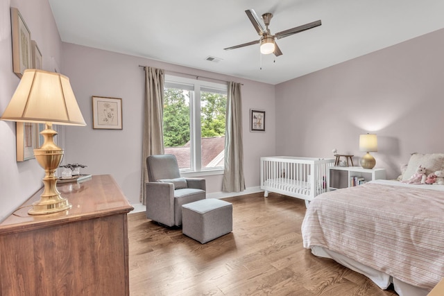 2806 Marlin Ave, Nashville, TN 37215 - bedroom with wood finished floors and ceiling fan