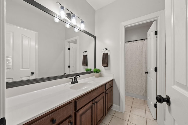2386 Pleasant View Rd, Pleasant View, TN 37146 - full bath with vanity and tile patterned flooring