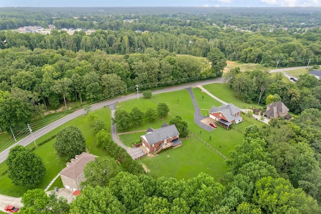 2386 Pleasant View Rd, Pleasant View, TN 37146 - bird's eye view of a heavily wooded area