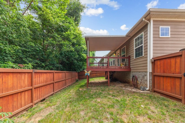 2438 Duxbury Dr, Columbia, TN 38401 - fenced backyard with a deck