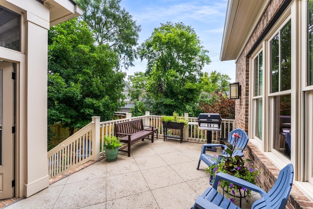 1727 Hillmont Dr, Nashville, TN 37215 - view of patio / terrace with area for grilling