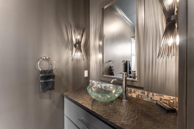 1727 Hillmont Dr, Nashville, TN 37215 - bathroom featuring vanity and tasteful backsplash