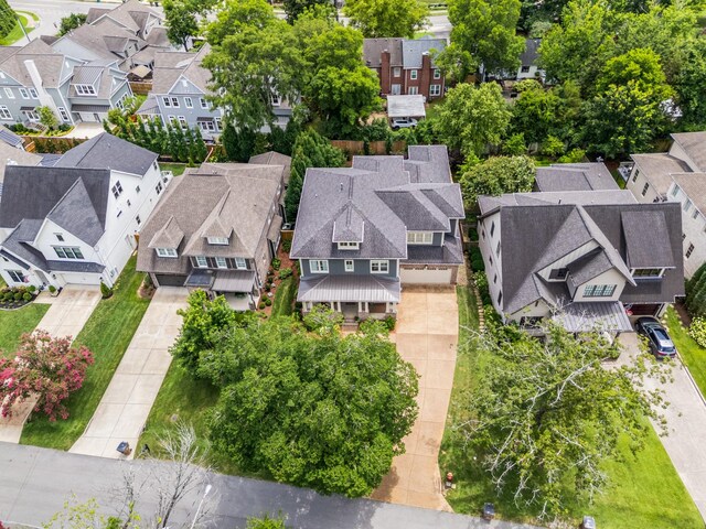 1727 Hillmont Dr, Nashville, TN 37215 - aerial perspective of suburban area