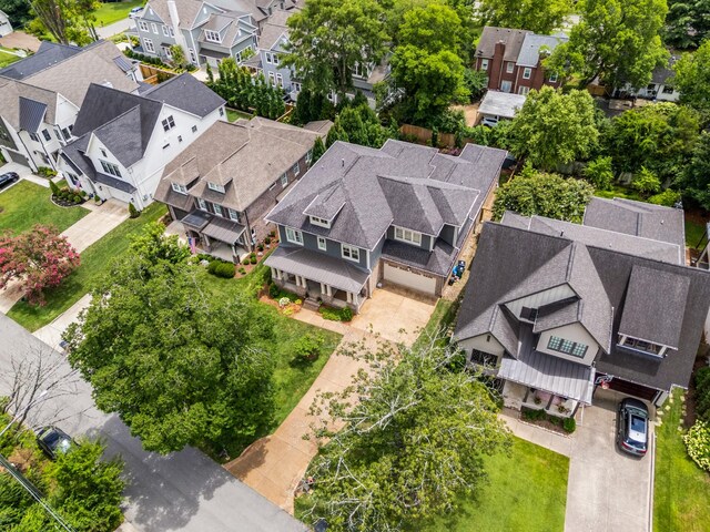 1727 Hillmont Dr, Nashville, TN 37215 - aerial perspective of suburban area