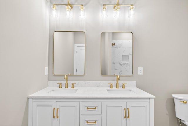 1263 N Sumner Rd, Bethpage, TN 37022 - full bath with double vanity and a shower