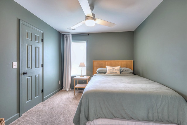2808 Lafayette Dr, Thompsons Station, TN 37179 - carpeted bedroom with ceiling fan and baseboards