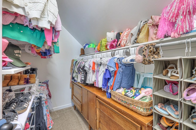 2808 Lafayette Dr, Thompsons Station, TN 37179 - spacious closet featuring carpet flooring and lofted ceiling