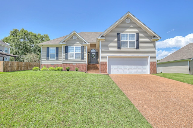 2808 Lafayette Dr, Thompsons Station, TN 37179 - view of front facade with concrete driveway, brick siding, and a garage