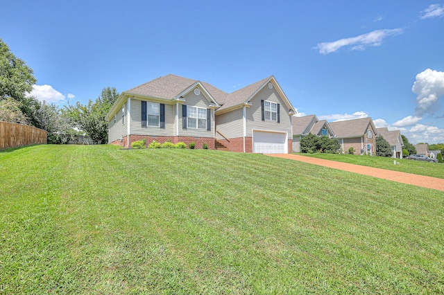 2808 Lafayette Dr, Thompsons Station, TN 37179 - view of front of home featuring concrete driveway, a garage, and brick siding