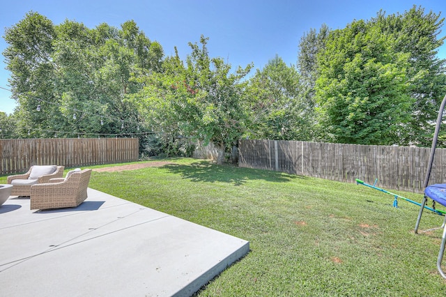 2808 Lafayette Dr, Thompsons Station, TN 37179 - fenced backyard featuring a patio area