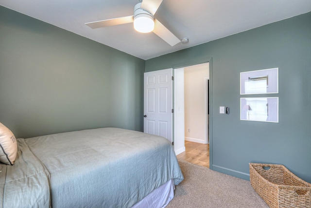 2808 Lafayette Dr, Thompsons Station, TN 37179 - carpeted bedroom featuring a ceiling fan and baseboards