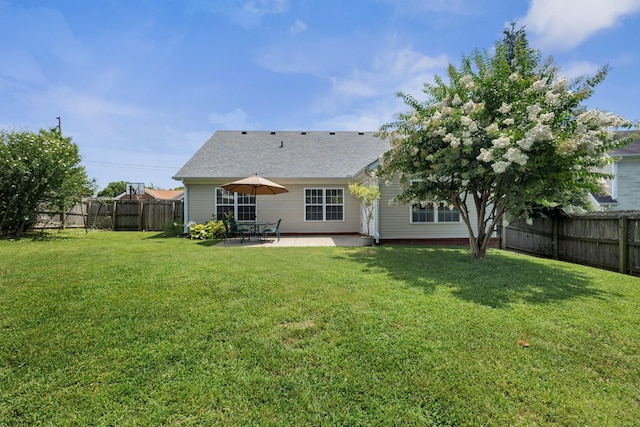 3313 Monoco Dr, Spring Hill, TN 37174 - back of house with a patio area, a fenced backyard, and roof with shingles