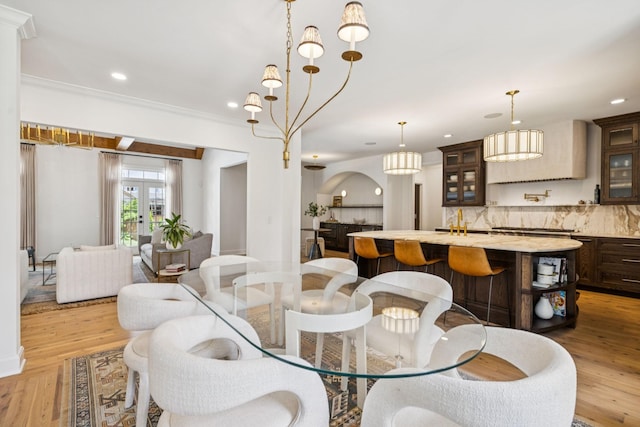 3404 Benham Ave, Nashville, TN 37215 - dining space with recessed lighting and light wood-style flooring