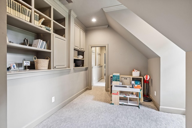 3404 Benham Ave, Nashville, TN 37215 - carpeted home office with baseboards and recessed lighting