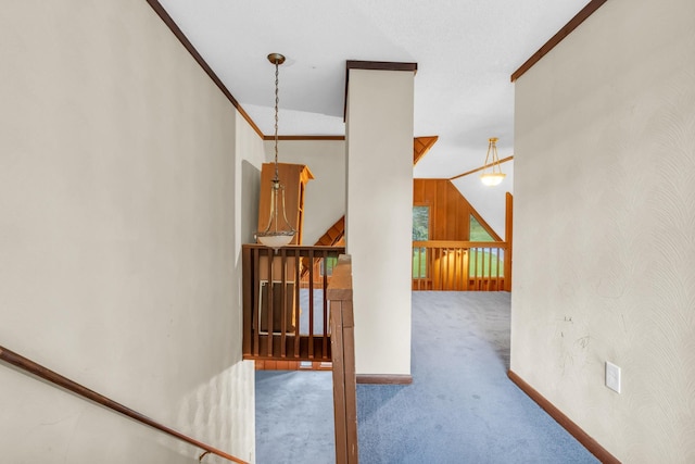 1811 Angel Ln, Signal Mountain, TN 37377 - hall with carpet flooring and baseboards