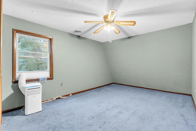1811 Angel Ln, Signal Mountain, TN 37377 - empty room with carpet, ceiling fan, and a textured ceiling