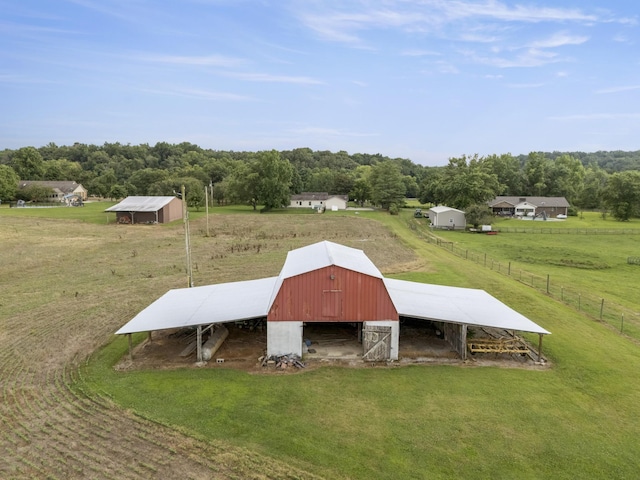 2680 Cedar Grove Rd, Lebanon, TN 37087 - view of barn featuring a rural view and a carport