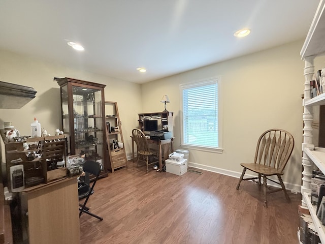 2680 Cedar Grove Rd, Lebanon, TN 37087 - home office featuring wood finished floors and recessed lighting