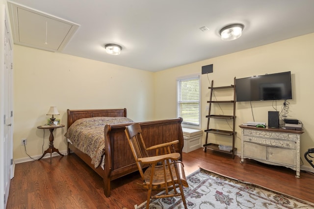 2680 Cedar Grove Rd, Lebanon, TN 37087 - bedroom with attic access and wood finished floors