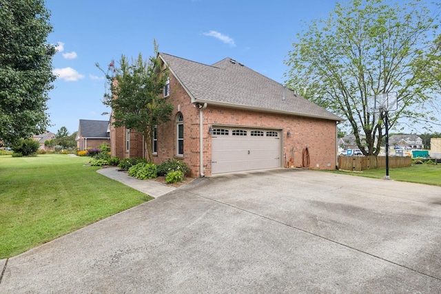 2707 Albany Ct, Murfreesboro, TN 37129 - view of property exterior featuring brick siding, concrete driveway, an attached garage, and roof with shingles