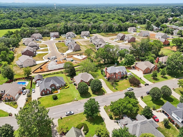 2707 Albany Ct, Murfreesboro, TN 37129 - aerial view of residential area featuring a forest