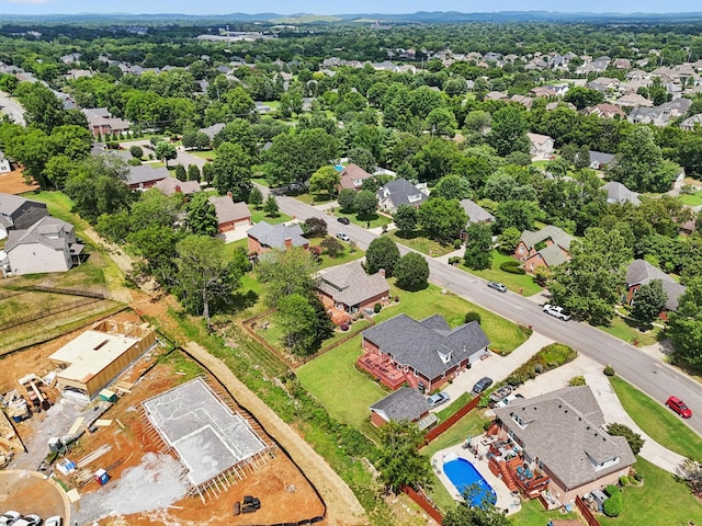 2707 Albany Ct, Murfreesboro, TN 37129 - aerial view of residential area with a pool area